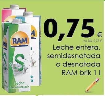 Cash Ifa Leche Entera Semidesnatada O Desnatada Ram oferta