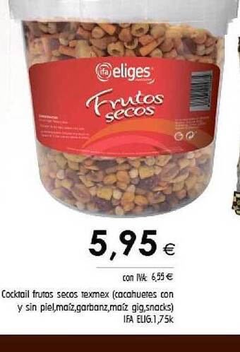 Cash Ifa Cocktail Frutos Secos Texmex oferta