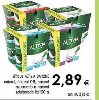Cash Ifa Bifidus Activia Danone Natural Natural 0% Natural Azucarado O Natural Edulcorado oferta