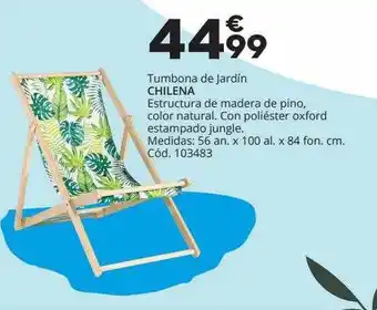 Conforama Tumbona De Jardin Chilena oferta