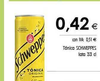 Cash Ifa Tónica Schweppes oferta