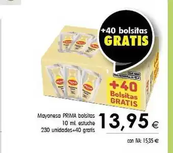 Cash Ifa Mayonesa Prima Bolsitas 10 Ml oferta