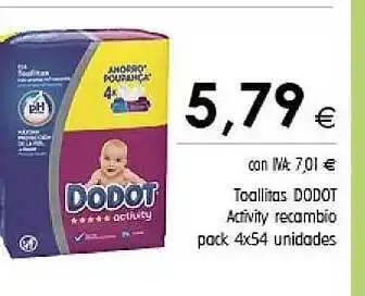 Cash Ifa Toallitas Dodot Activity Recambio oferta