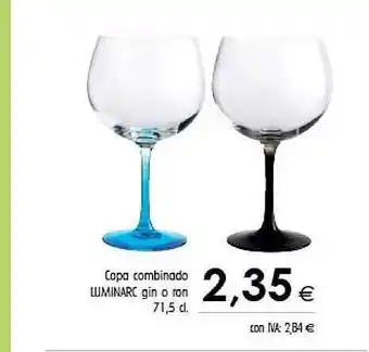 Cash Ifa Copa Combinado Lluminarc Gin O Ron oferta