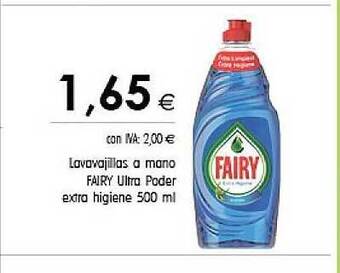 Cash Ifa Lavavajillas A Mano Fairy Ultra Poder Extra Higiene oferta
