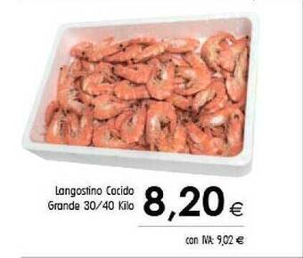 Cash Ifa Langostino Cocido Grande 30 40 Kilo oferta