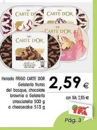 Cash Ifa Helado Frigo Carte D'or oferta