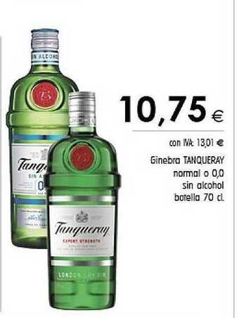 Cash Ifa Ginebra Tanqueray Normal O 0.0% Sin Alcohol oferta