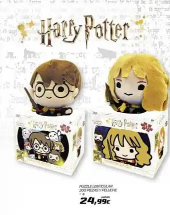Super Juguete Harry Potter Puzzle Lenticular 300 Piezas Y Peluche oferta