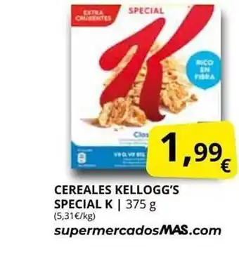 Supermercados MAS Cereales Kellogg's Special K oferta