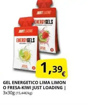 Supermercados MAS Gel Energetico Lima Limon O Fresa-kiwi Just Loading oferta