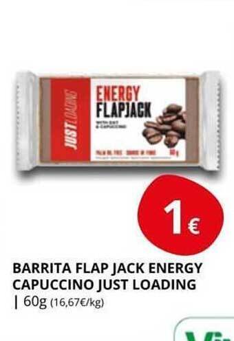 Supermercados MAS Barrita Flap Jack Energy Capuccino Just Loading oferta