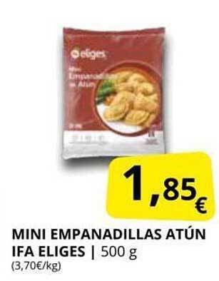 Supermercados MAS Mini Empanadillas Atún Ifa Eliges oferta