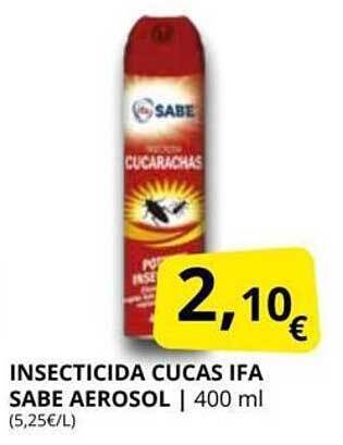 Supermercados MAS Insecticida Cucas Ifa Sabe Aerosol oferta