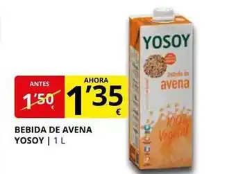 Supermercados MAS Bebida De Avena Yosoy oferta