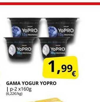 Supermercados MAS Gama Yogur Yopro oferta
