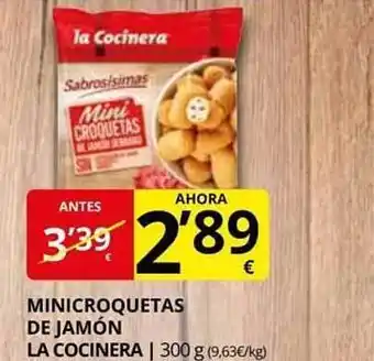 Supermercados MAS Minicroqueteas De Jamón La Cocinera oferta