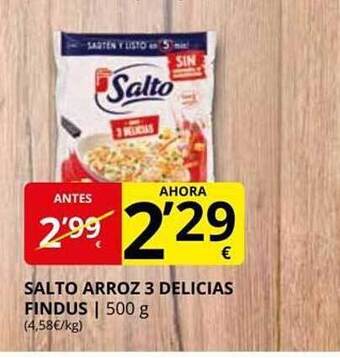 Supermercados MAS Salto Arroz 3 Delicias Findus oferta