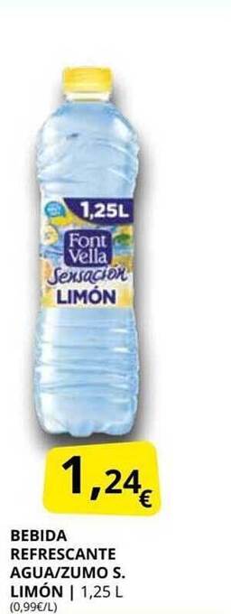 Supermercados MAS Bebida Refrescante Agua Zumo S Limón oferta