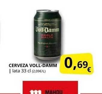 Supermercados MAS Cerveza Voll-damm oferta