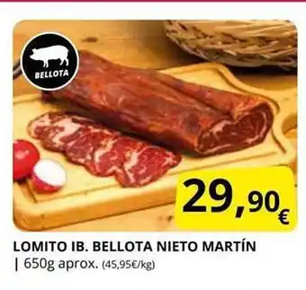 Supermercados MAS Lomito Ib Bellota Nieto Martín oferta