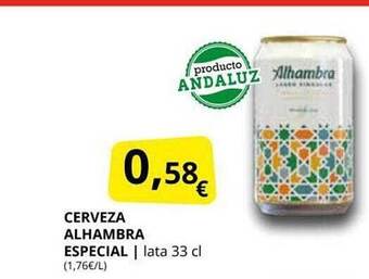 Supermercados MAS Cerveza Alhambra Especial oferta