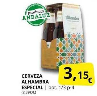 Supermercados MAS Cerveza Alhambra Especial oferta