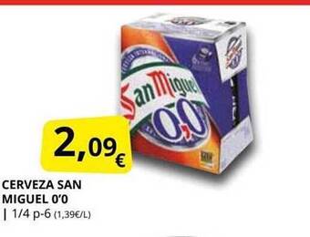 Supermercados MAS Cerveza San Miguel 0'0 oferta