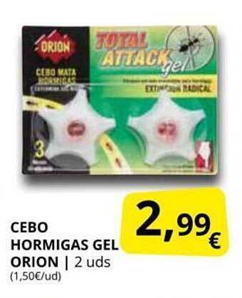 Supermercados MAS Cebo Hormigas Gel Orion oferta