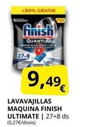 Supermercados MAS Lavavajillas Maquina Finish Ultimate oferta