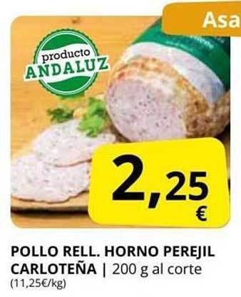 Supermercados MAS Pollo Rell Horno Perejil Carloteña oferta