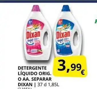 Supermercados MAS Detergente Líquido Orig O Aa Separar Dixan oferta