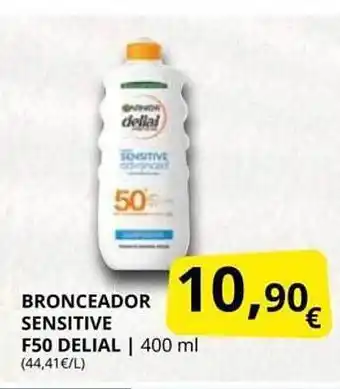 Supermercados MAS Bronceador Sensitive F50 Delial oferta