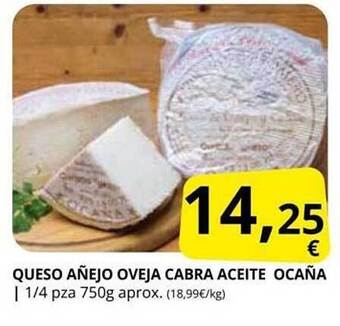 Supermercados MAS Queso Añejo Oveja Cabra Aceite Ocaña oferta