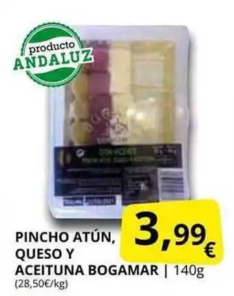 Supermercados MAS Pincho Atún Queso Y Aceituna Bogamar oferta
