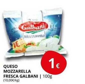 Supermercados MAS Queso Mozzarella Fresca Galbani oferta