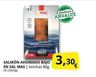 Supermercados MAS Lsamón Ahumado Bajo En Sal Mas oferta