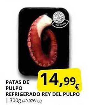 Supermercados MAS Patas De Pulpo Refrigerado Rey Del Pulpo oferta