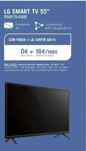 Yoigo Lg Smart Tv 55 oferta