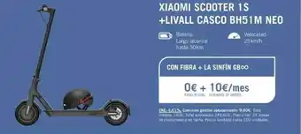Yoigo Xiaomi Scooter 1s + Livall Casco Bh51m Neo oferta