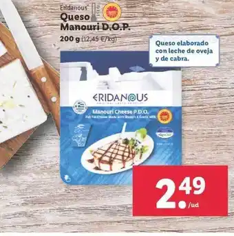 Lidl Erdidanous Queso Manouri D.o.p. oferta