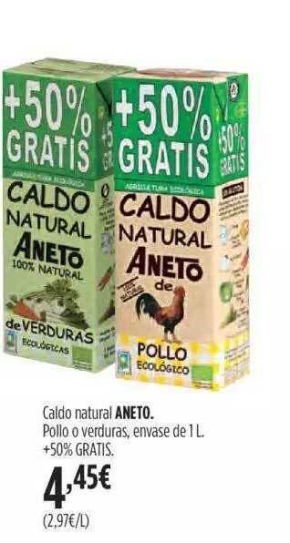 Hipercor Caldo Natural Aneto oferta