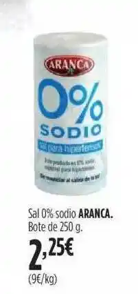 Hipercor Sal 0% Sodio Aranca oferta