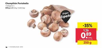 Lidl Champiñón Portobello oferta