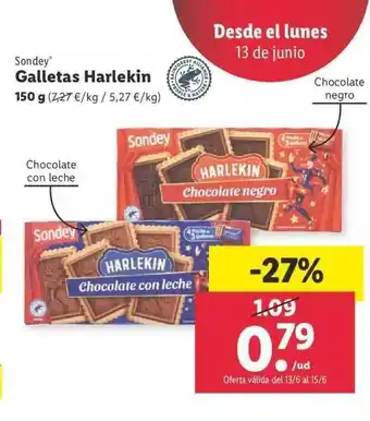 Lidl Sondey Galletas Harlekin oferta