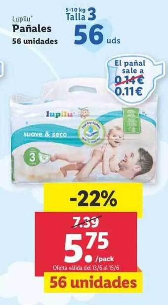 Lidl Lupilu Pañales oferta