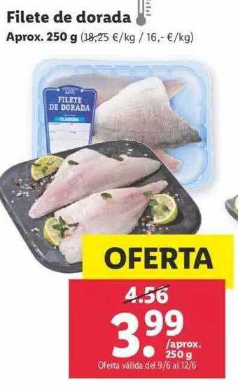 Lidl Filete De Dorada oferta