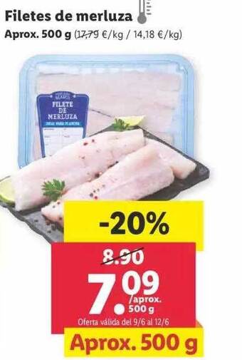 Lidl Filetes De Merluza oferta