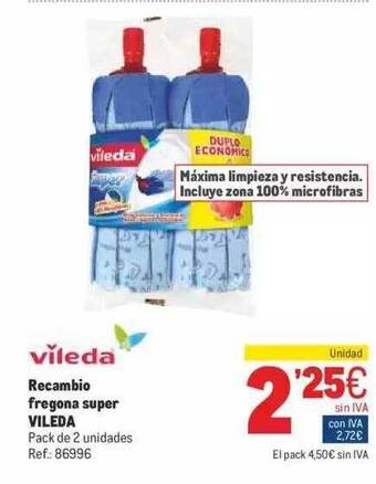 Makro Recambio Fregona Super Vileda oferta