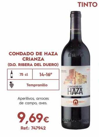 Makro Condado De Haza Crianza oferta